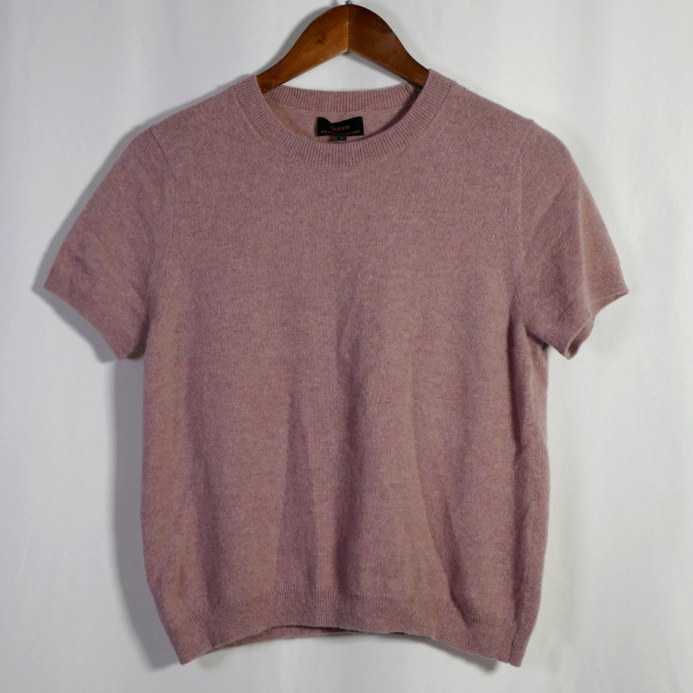 Quince 100% Mongolian Cashmere Sweater Size L Old Money Quiet Luxury Coquette